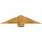 Ekena Millwork Eugene Rough Sawn Timber Gable Bracket, Western Red Cedar, 36"W x 7"H x 2"D x 6"F, 5/12 Pitch GBW036X07X0206EUG00RWR - alternate 1